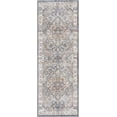 thumbnail image 1 of BoutiqueRugs Aurum Traditional Runner Rug - Machine Washable - Medium Gray, Gray, Navy - 2'7" x 7'3" Runner, 1 of 18