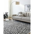 thumbnail image 1 of BoutiqueRugs Avian Contemporary Area Rug - Cream, Darkbrown - 18" x 18" Sample, 1 of 2