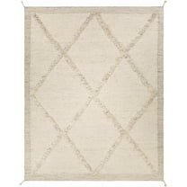 BoutiqueRugs Awen Bohemian, Transitional Area Rug - Cream, Beige, Charcoal - 18" x 18" Sample