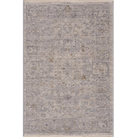 BoutiqueRugs Ayarn Traditional Floral Area Rug - Medium Gray, Charcoal, Teal - 12' x 15'