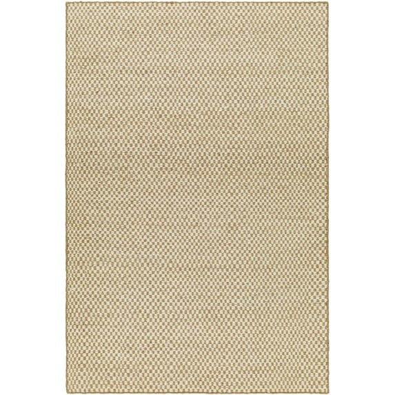 BoutiqueRugs Ayers Jute Checkered Area Rug - Tan, Cream - 5' x 7'6"