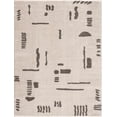 thumbnail image 1 of BoutiqueRugs Azriel Contemporary Area Rug - Machine Washable - Peach, Charcoal - 5'3" x 7', 1 of 11