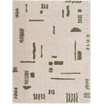 thumbnail image 1 of BoutiqueRugs Azriel Contemporary Area Rug - Machine Washable - Peach, Lime Green - 6'7" x 9', 1 of 11