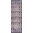 thumbnail image 1 of Boutique Rugs Bagacay Boho Oriental Medallion Runner Rug -Traditional Floral Carpet for Hallway, Kitchen - Machine Washable - Plum, Red, Sage, Pink - 2'7" x 12' Runner, 1 of 13
