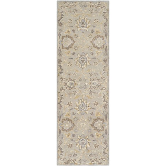Boutique Rugs Baileyton Traditional Runner Rug - Pale Blue, Taupe, Tan - 2'6" x 8' Runner