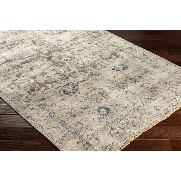 BoutiqueRugs Ballantrae Traditional Area Rug - MediumGray, Charcoal, LightGray - 2' x 3'