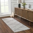 thumbnail image 1 of BoutiqueRugs Baqer Farmhouse Runner Rug - Outdoor Safe - Taupe, Slate Blue - 2'7" x 7'3" Runner, 1 of 17