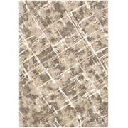 BoutiqueRugs Bearsdale Contemporary Area Rug - White, Peach, Dark Brown - 2 x 211