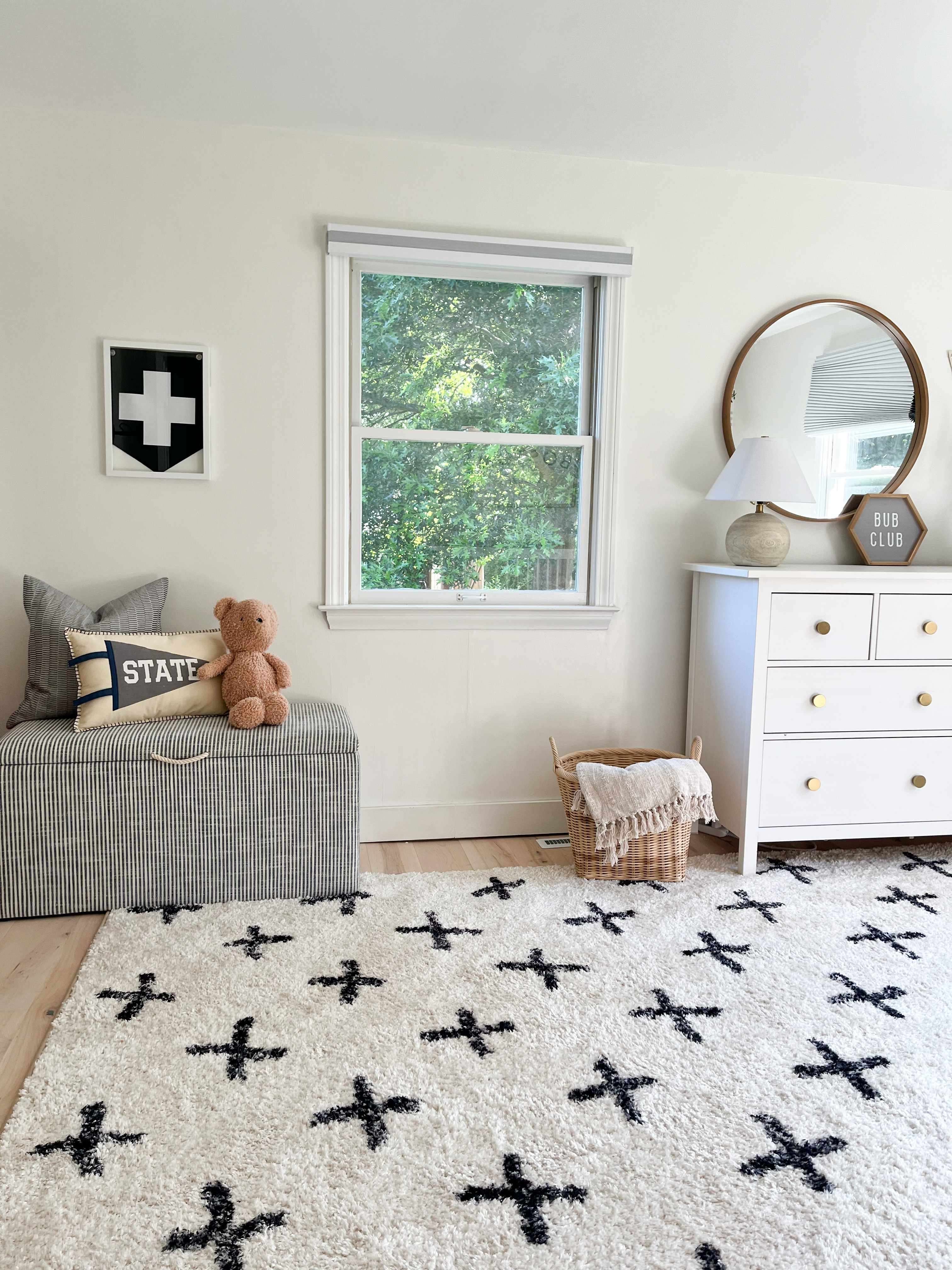 Boutique Rugs Bede Washable Swiss Cross Area Rug - Machine Washable ...