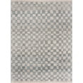 thumbnail image 1 of BoutiqueRugs Benjy Light Blue Checkered Area Rug - Cream, Silver Blue - 5'3" x 7', 1 of 14
