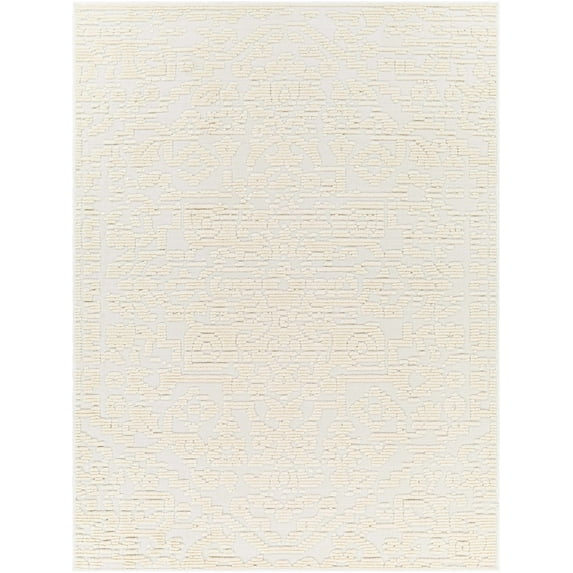 Boutique Rugs Beren Traditional, Transitional Area Rug - Machine Washable - White, Off White - 2'10" x 2'