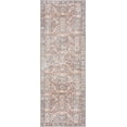 thumbnail image 1 of BoutiqueRugs Bian Farmhouse Runner Rug - Machine Washable - Peach, Pink, Mustard - 2'7" x 7'3" Runner, 1 of 14