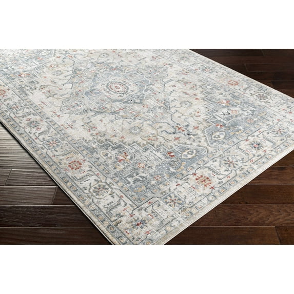 BoutiqueRugs Billings Traditional Area Rug - Cream, Light Gray, Medium Gray - 9' x 12'