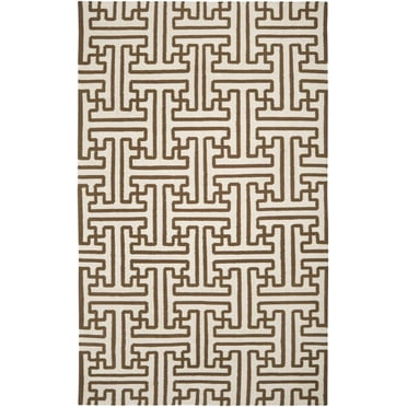 BoutiqueRugs Bippus Transitional Area Rug - Ivory, Dark Brown - 2' x 3'