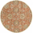 thumbnail image 1 of BoutiqueRugs Black Traditional Area Rug - Burnt Orange, Camel, Beige - 8' Round, 1 of 19