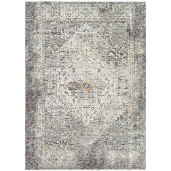 BoutiqueRugs Bolivar Traditional Area Rug - Medium Gray, Gray, Charcoal - 11'6" x 15'6"