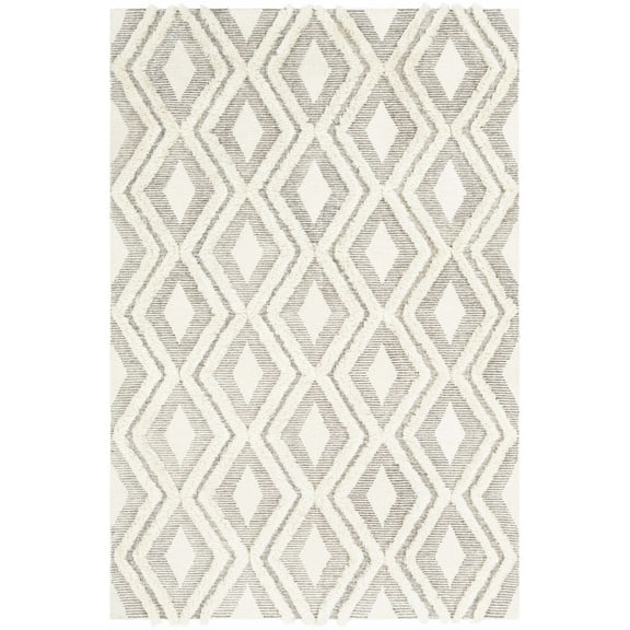 BoutiqueRugs Boncarbo Thick Wool Eco Friendly Area Area Rug - Dark Red, Cream - 3' x 5'