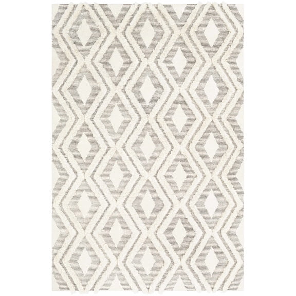 BoutiqueRugs Boncarbo Bohemian, Transitional Area Rug - Dark Red, Cream - 5' x 7'6"