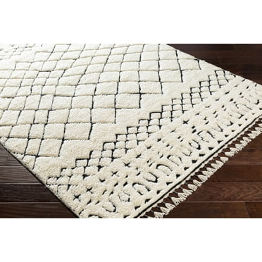 BoutiqueRugs Brundall Bohemian, Transitional Area Rug - Black, Cream - 2' x 3'