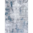 thumbnail image 1 of BoutiqueRugs Bugho Modern Abstract Area Rug - Medium Gray, Denim, Cream - 7'10" x 10'2", 1 of 6