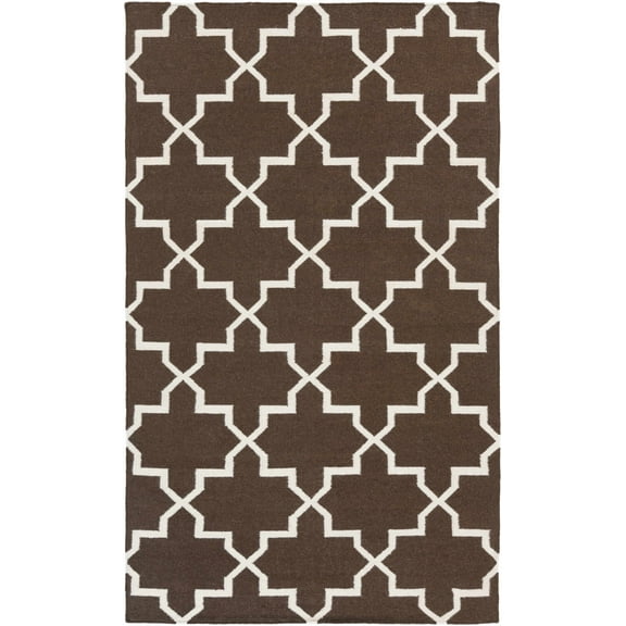 BoutiqueRugs Bullock Transitional Area Rug - Dark Brown, Ivory - 2' x 3'