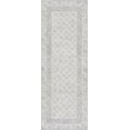 thumbnail image 1 of BoutiqueRugs Burdette Washable Farmhouse Runner Rug - Machine Washable - Light Beige, Charcoal - 2'7" x 7'3" Runner, 1 of 12