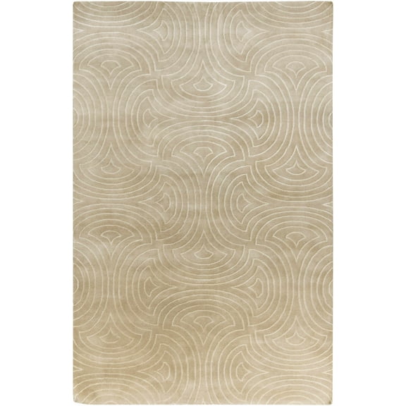 BoutiqueRugs Burnwell Contemporary Area Rug - Light Gray, Tan - 2' x 3'