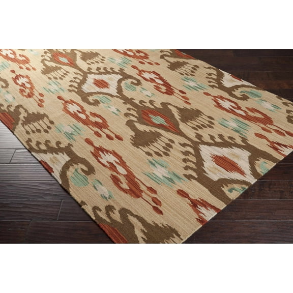 BoutiqueRugs Byromville Bohemian, Transitional Area Rug - Tan, Dark Red, Beige - 2' x 3'