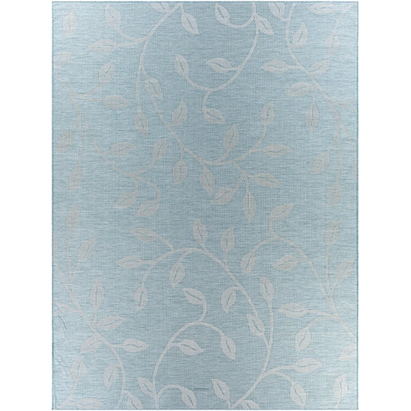 BoutiqueRugs Cairnlea Traditional Area Rug - Outdoor Safe - Aqua - 6'4" x 9'
