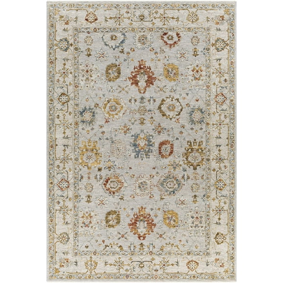 Boutique Rugs Calingcuan Traditional Area Rug - Light Gray, Cream, Denim - 10' x 13'11"