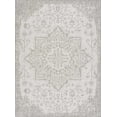 thumbnail image 1 of BoutiqueRugs Canadian Traditional Area Rug - Outdoor Safe - Gray, Medium Gray, Peach - 4'3" x 5'11", 1 of 19