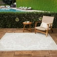 thumbnail image 1 of BoutiqueRugs Canadian Traditional Area Rug - Outdoor Safe - Gray, Medium Gray, Peach - 7'10" Round, 1 of 19