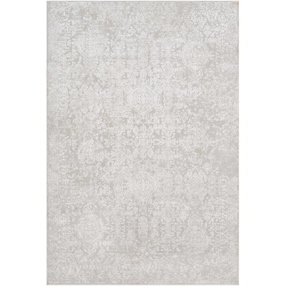 BoutiqueRugs Canaseraga Traditional Area Rug - Light Gray, Off White - 2' x 2'11"