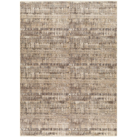 BoutiqueRugs Cane Contemporary Area Rug - Ivory, Medium Gray, Charcoal - 2' x 2'11"