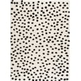 thumbnail image 1 of BoutiqueRugs Cansu Polka Dot Shag Area Rug - Black - 2'7" x 4', 1 of 14
