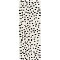 thumbnail image 1 of BoutiqueRugs Cansu Polka Dot Shag Runner Rug - Black - 2'7" x 7'3" Runner, 1 of 14
