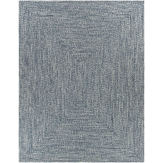 BoutiqueRugs Carbrook Traditional, Transitional Area Rug - Outdoor Safe - Denim, Charcoal, Cream - 2' x 3'