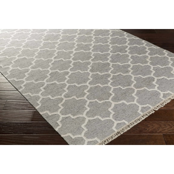 BoutiqueRugs Cardin Transitional Area Rug - Charcoal, Ivory - 5' x 7'6"