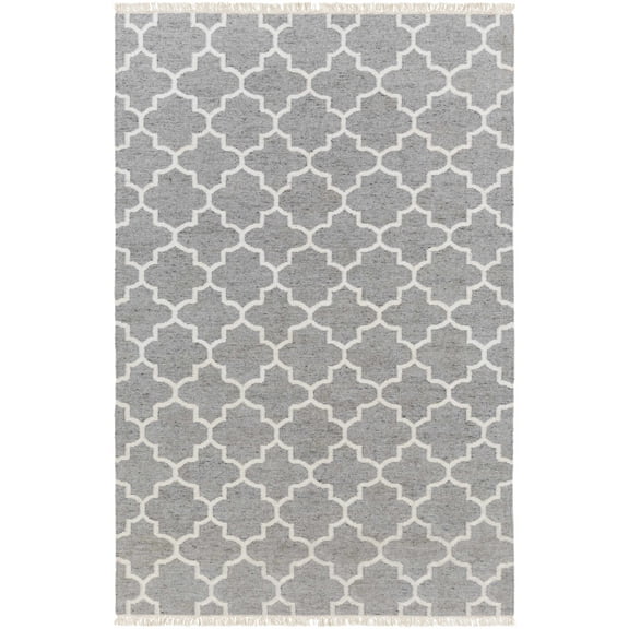 BoutiqueRugs Cardin Transitional Area Rug - Charcoal, Ivory - 5' x 7'6"