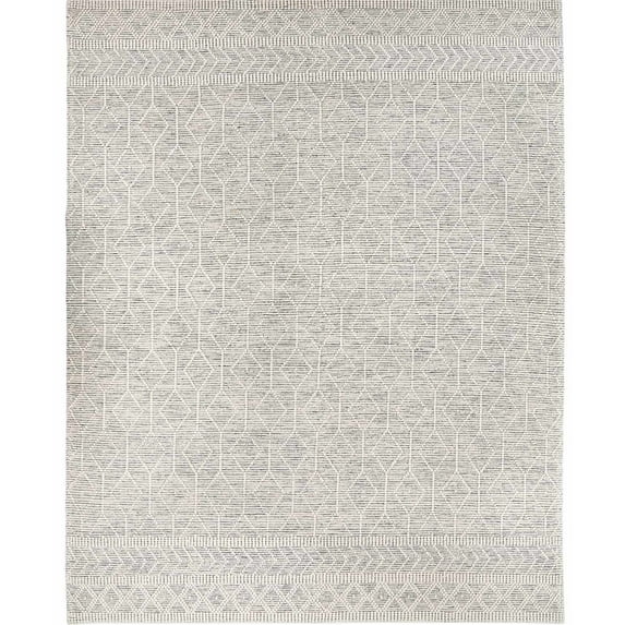 BoutiqueRugs Carolina Moroccan Trellis Area Rug - Black, White - 2'3" x 3'9"