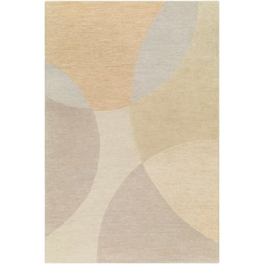 BoutiqueRugs Cassiopeia Contemporary Area Rug - Lambswool, Seashell, Dark Beige - 2' x 3'