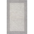 thumbnail image 1 of BoutiqueRugs Champion Boho Hand Tufted Wool Natural Fiber Soft Area Rug - Farmhouse Minimalist Geometric Bordered Solid Color Carpet - Light Gray 7'6" x 9'6" (8x10), 1 of 15