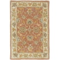 thumbnail image 1 of BoutiqueRugs Cherryfield Boho Hand Tufted Wool Natural Fiber Soft Small Area Rug - Traditional Floral Damask Carpet for Living Room, Bedroom, Dining Room - Rust, Peach, Pink, Sage - 2' x 3', 1 of 19