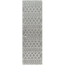 Boutique Rugs Chimamanda Traditional, Transitional Runner Rug - Charcoal, Ivory - 2'6" x 8' Runner