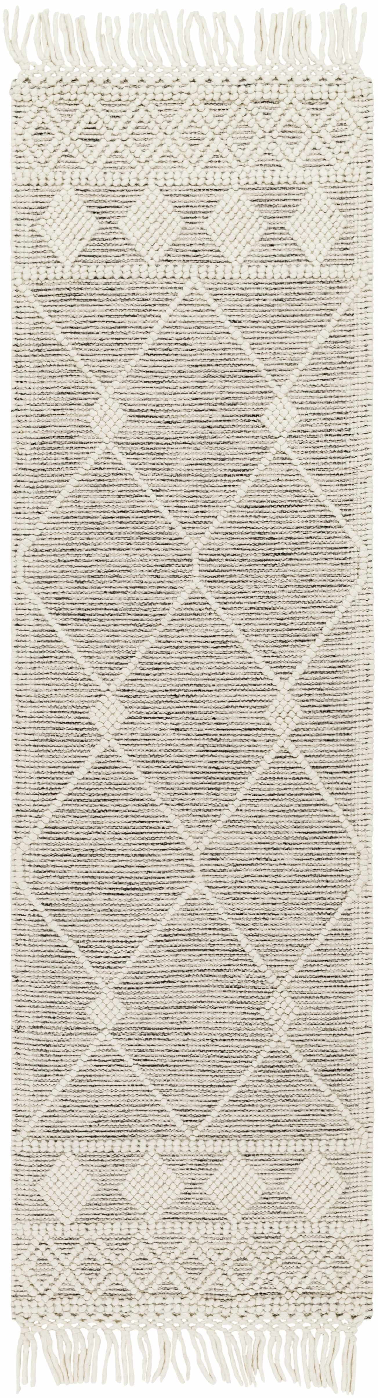 BoutiqueRugs Chofa Bohemian, Transitional Runner Rug - Ivory, Black - 2' x 5' Runner