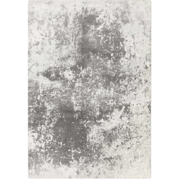 BoutiqueRugs Chriesman Contemporary Area Rug - Gray, Charcoal, Light Gray - 7'10" x 10'6"