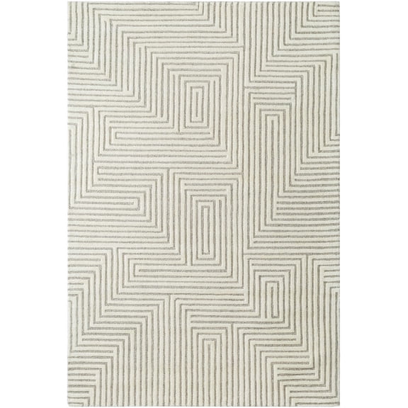 BoutiqueRugs Citro Contemporary Area Rug - Cream, Beige - 8' x 10'