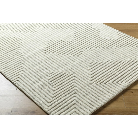 BoutiqueRugs Citro Contemporary Area Rug - Cream, Beige - 9' x 12'