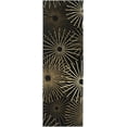 thumbnail image 1 of BoutiqueRugs Clover Contemporary Runner Rug - Black, Dark Brown, Tan - 3' x 12' Runner, 1 of 18