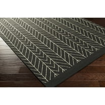 BoutiqueRugs Clymer Bohemian/Global Area Rug - Black, Off White - 5' x 7'6"